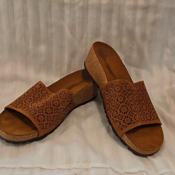 A.Gianetti Shoes - A.Giannetti Brown Slides 7.5